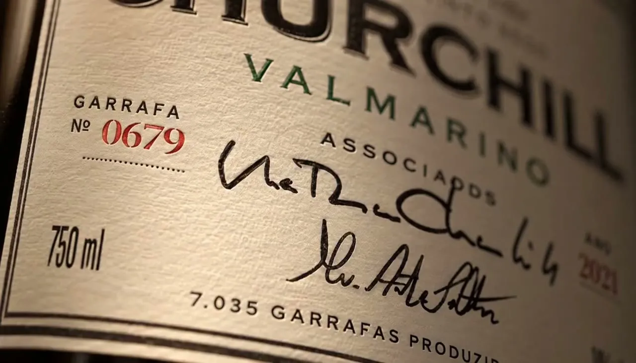 Rótulo numerado do Churchill Cabernet Franc 2021