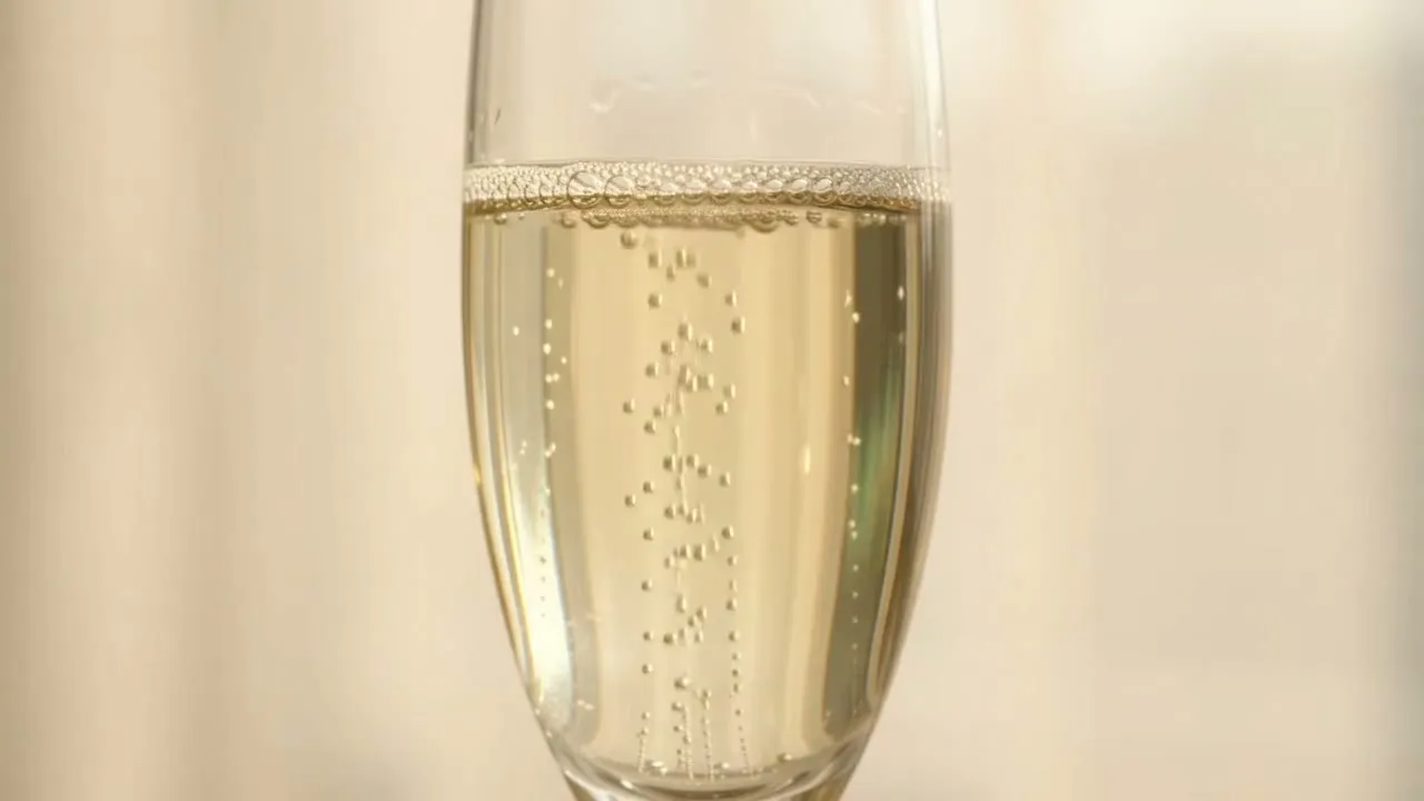 Extra Brut 2023 servido na taça