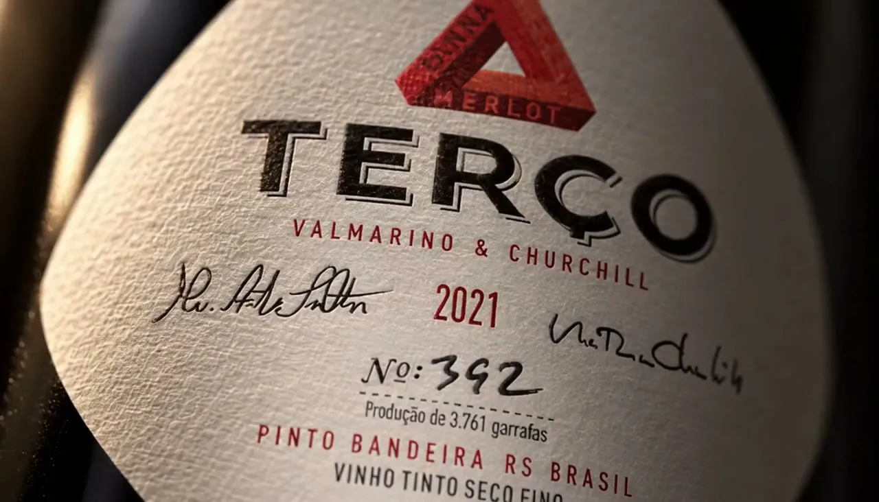 Rótulo numerado a mão do Terço 2021